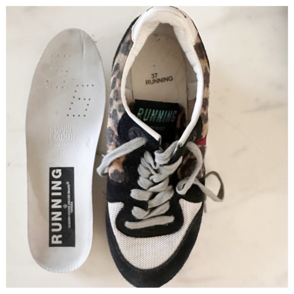 Golden Goose Black and Red Camouflage Sneakers - Picture 8 of 10
